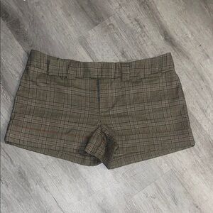 Rampage Brown Plaid Women's Shorts